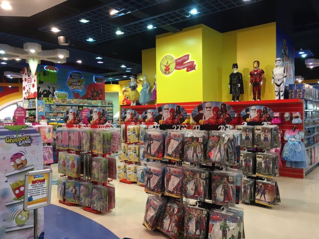 Multi unit placement of T-model at Toy Store, Mall of Emirates, UAE