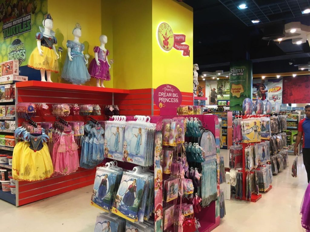 Toy Store, Mall of Emirates, United Arab Emirates. Princess island in the foreground.